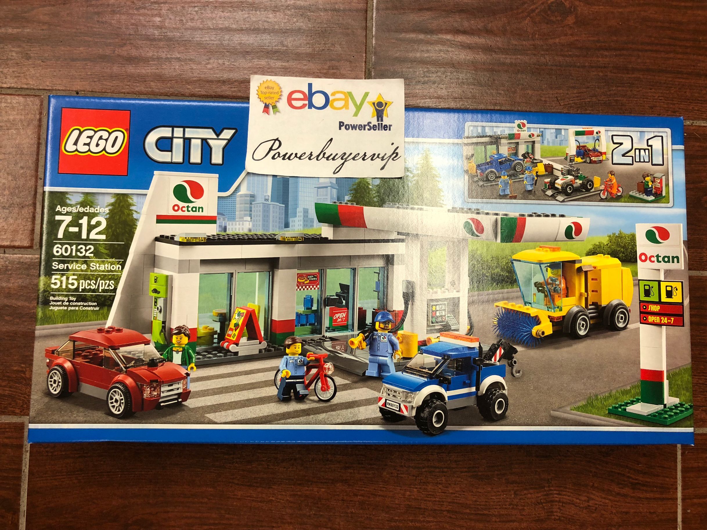 NEW LEGO City Town Lego 60132 Service Station Building Kit - Click Image to Close